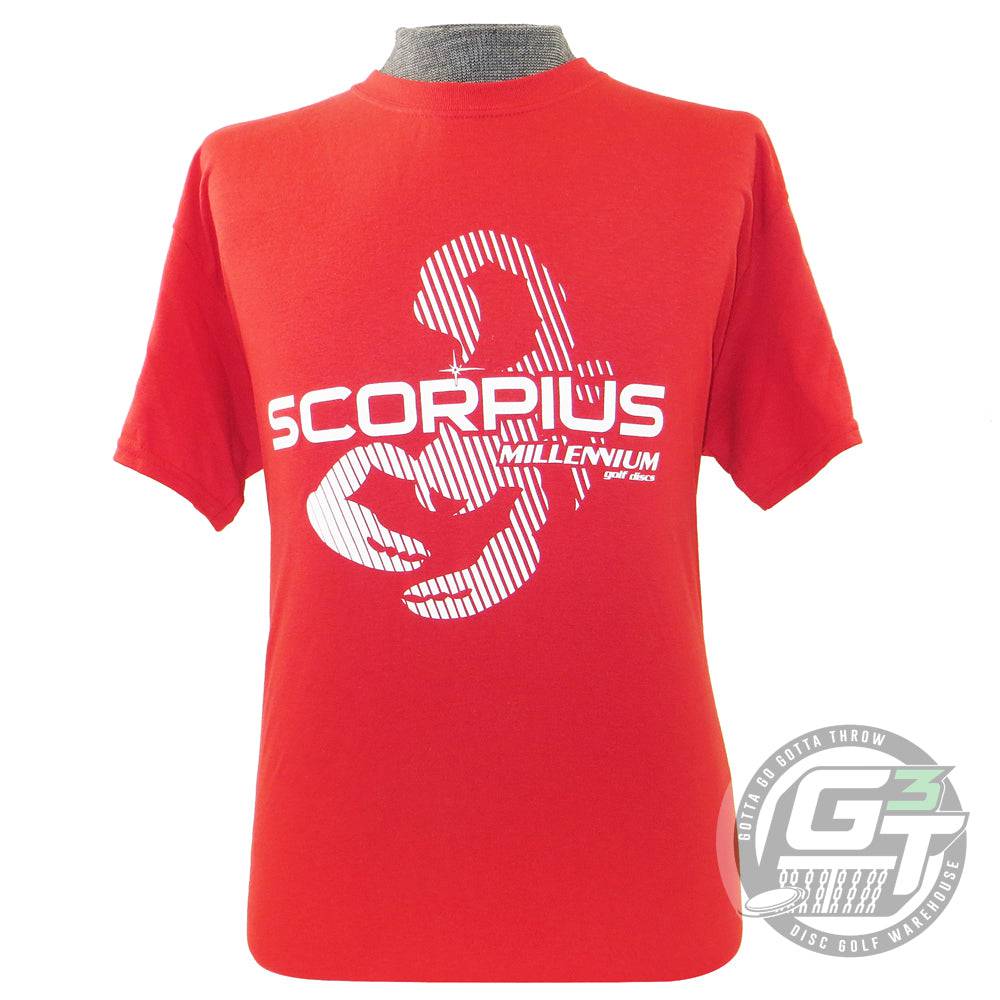 Millennium Golf Discs Apparel M / Red Millennium Scorpius DryBlend Short Sleeve Performance Disc Golf T-Shirt