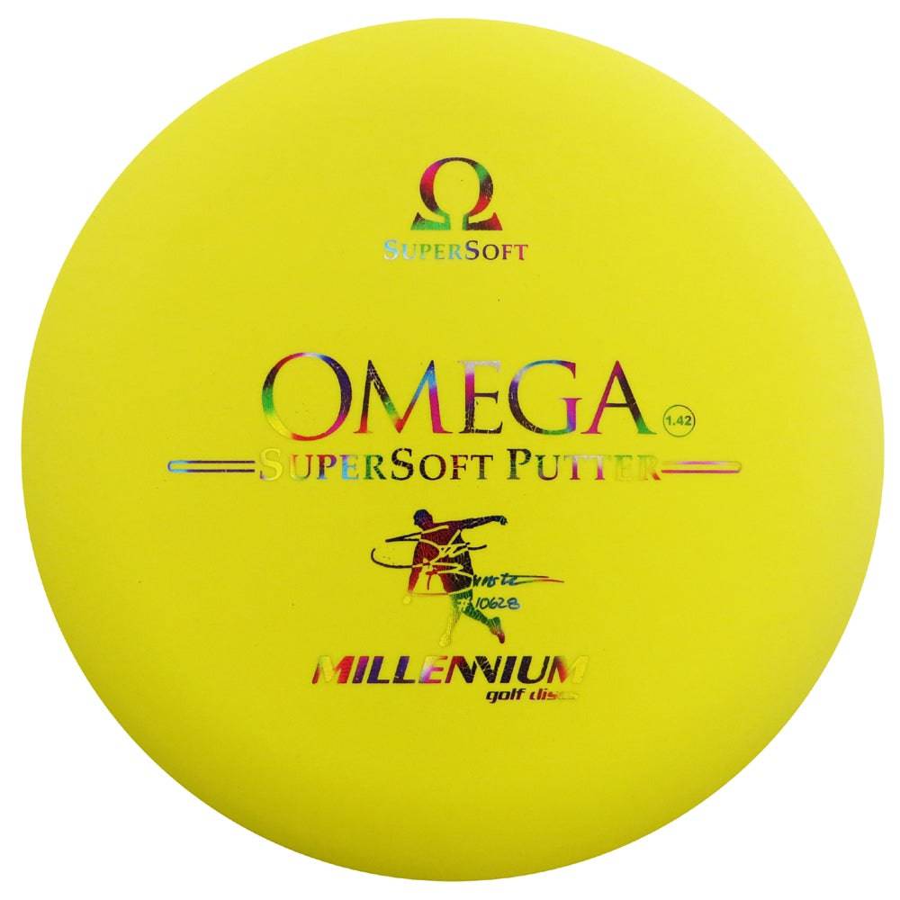 Millennium Golf Discs Golf Disc Millennium Limited Edition Signature Steve Brinster Standard Omega SuperSoft Putter Golf Disc