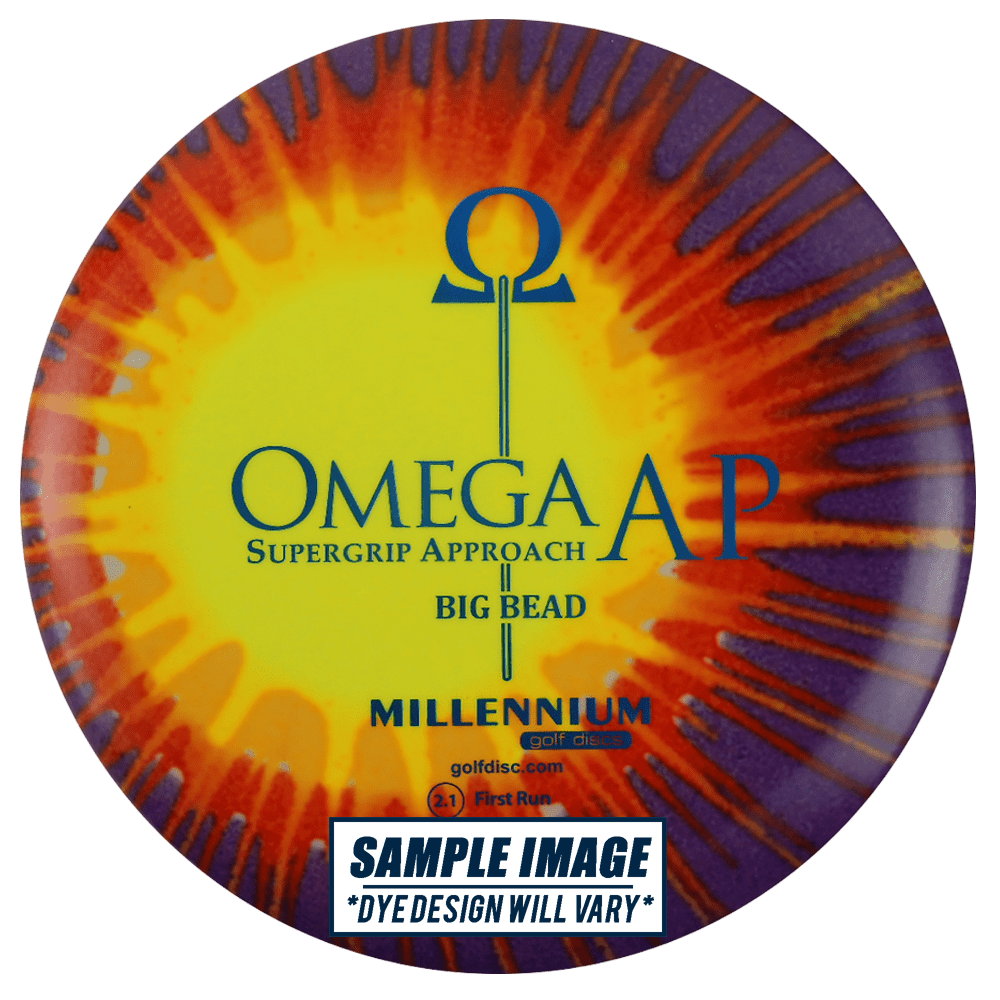 Millennium Golf Discs Golf Disc Millennium Tie-Dye Standard Big Bead Omega AP Putter Golf Disc