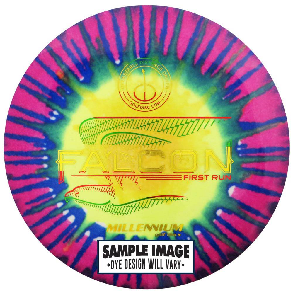 Millennium Golf Discs Golf Disc Millennium Tie-Dye Standard Falcon Distance Driver Golf Disc