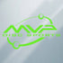 MVP Disc Sports Accessory Lime Green MVP Disc Sports Colored Orbit Logo Vinyl Decal Sticker