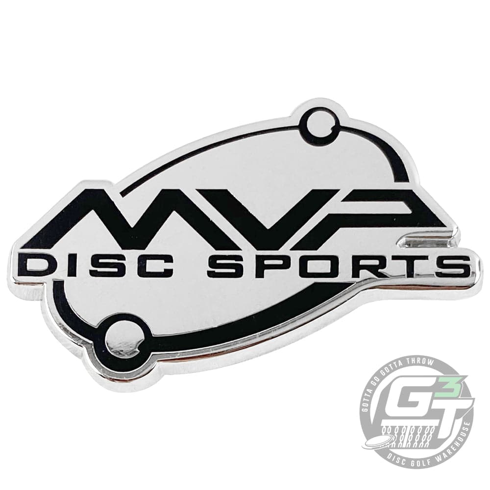 MVP Disc Sports Accessory Silver MVP Disc Sports Orbit Logo Enamel Disc Golf Pin