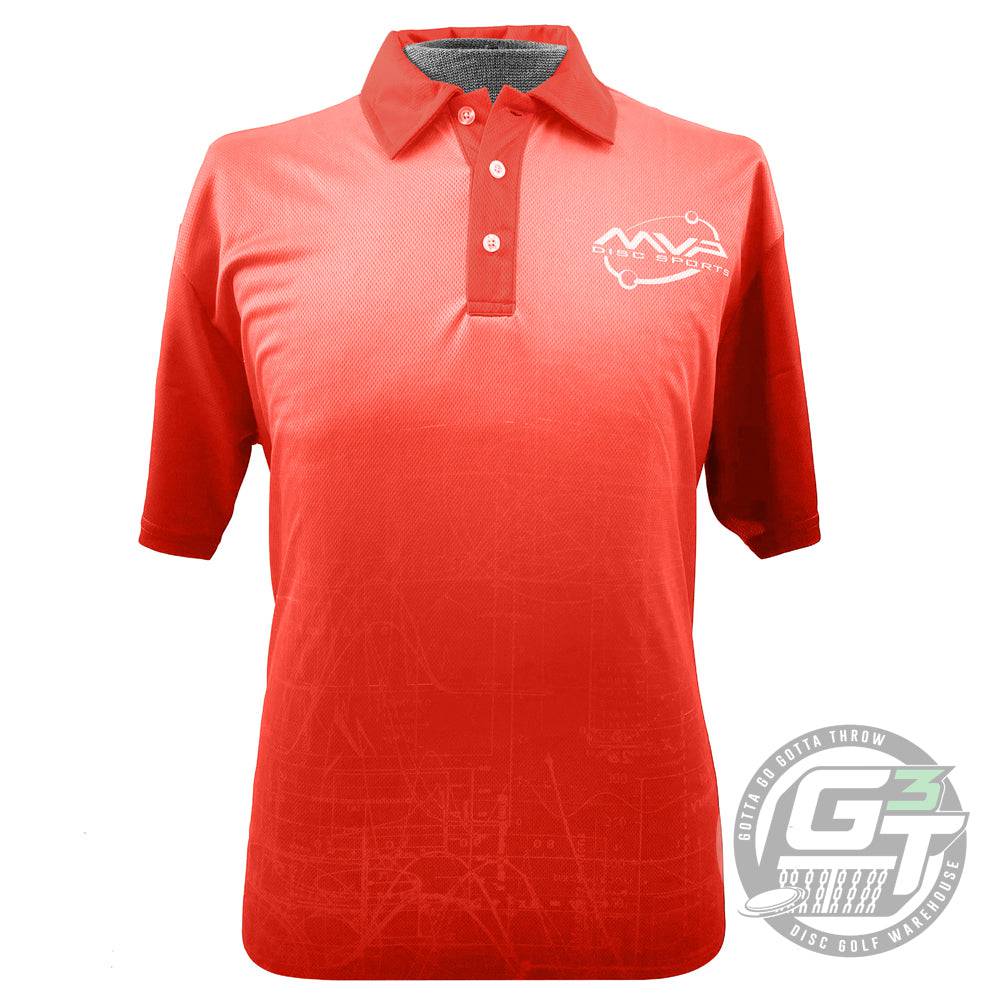 MVP Disc Sports Apparel M / Red MVP Disc Sports Graph Sublimated Short Sleeve Performance Disc Golf Polo Shirt