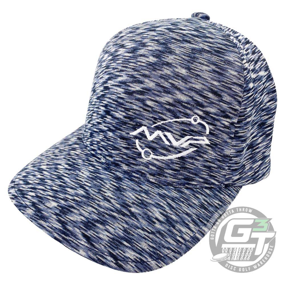 MVP Disc Sports Apparel S / M / Melange Navy Blue MVP Disc Sports Orbit Logo Delta Unipanel Flexfit Performance Disc Golf Hat