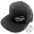 MVP Disc Sports Apparel Black MVP Disc Sports Orbit Logo Snapback Mesh Disc Golf Hat