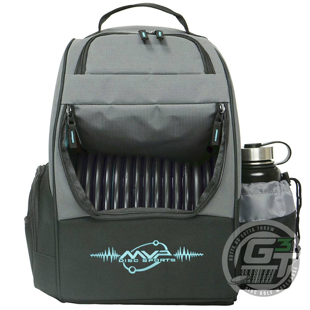 MVP Disc Sports Bag Aqua MVP Shuttle Backpack Disc Golf Bag