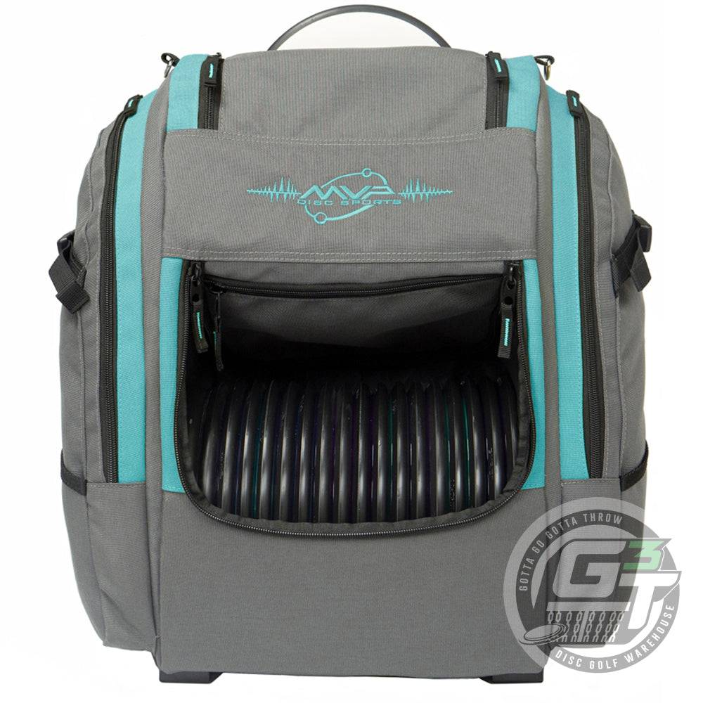 MVP Disc Sports Bag Aqua MVP Voyager Pro V2 Backpack Disc Golf Bag