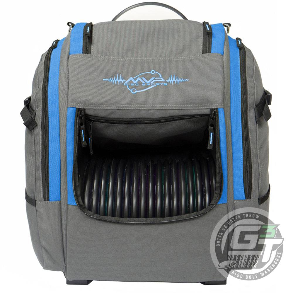 MVP Disc Sports Bag Royal Blue MVP Voyager Pro V2 Backpack Disc Golf Bag