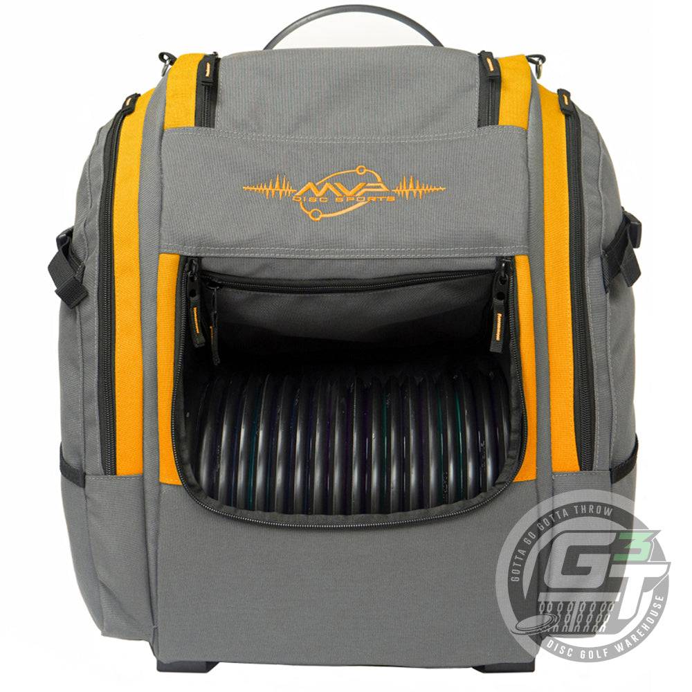 MVP Disc Sports Bag Orange MVP Voyager Pro V2 Backpack Disc Golf Bag