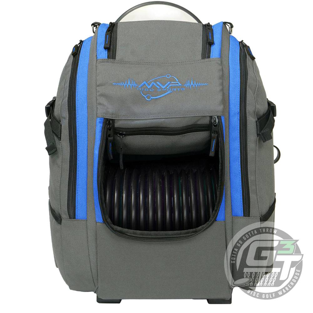 MVP Disc Sports Bag Royal Blue MVP Voyager Slim V2 Backpack Disc Golf Bag