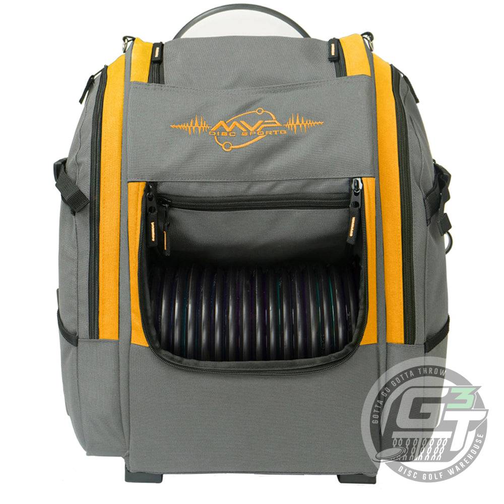 MVP Disc Sports Bag Orange MVP Voyager V2 Backpack Disc Golf Bag