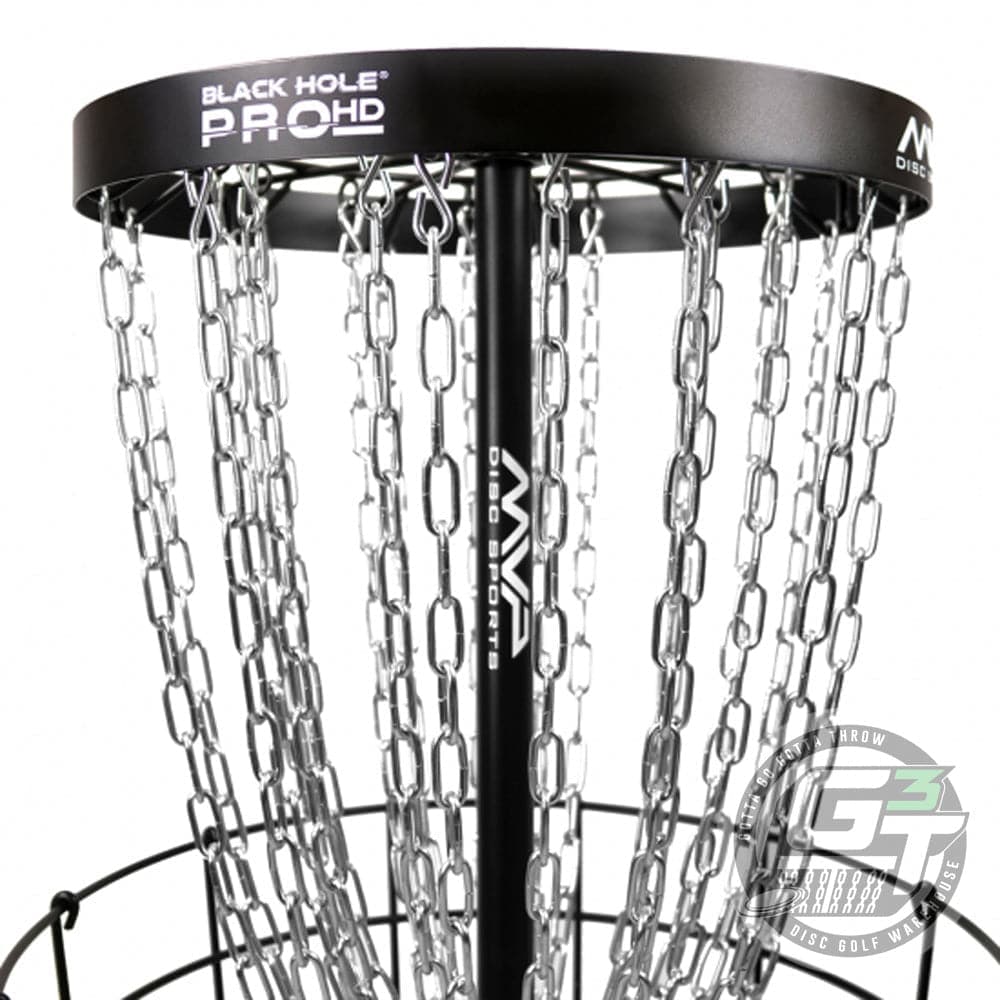 MVP Disc Sports Basket MVP Black Hole Pro HD V2 24-Chain Disc Golf Basket