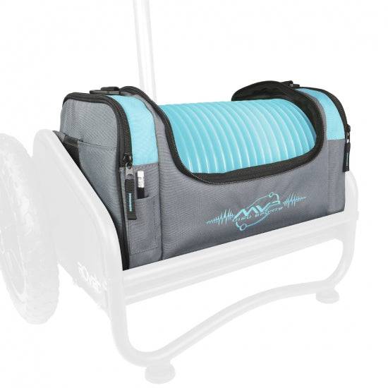 MVP Disc Sports Cart Aqua MVP Rover Disc Golf Cart with Nucleus V2 Bag