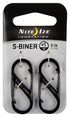 Nite Ize Accessory Black Nite Ize #1 S-Biner Stainless Steel Carabiner - 5 lb. Rating - 2-Pack