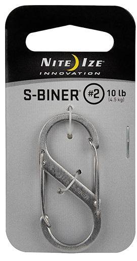 Nite Ize Accessory Stainless Steel Nite Ize #2 S-Biner Stainless Steel Carabiner - 10 lb. Rating