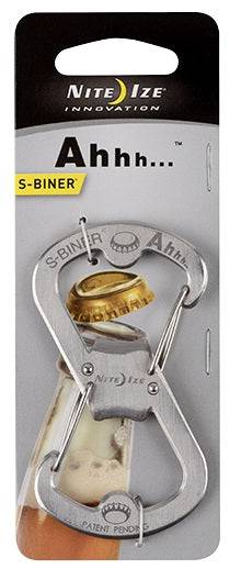 Nite Ize S-Biner Ahhh Stainless Steel Carabiner / Bottle Opener - Gotta Go Gotta Throw