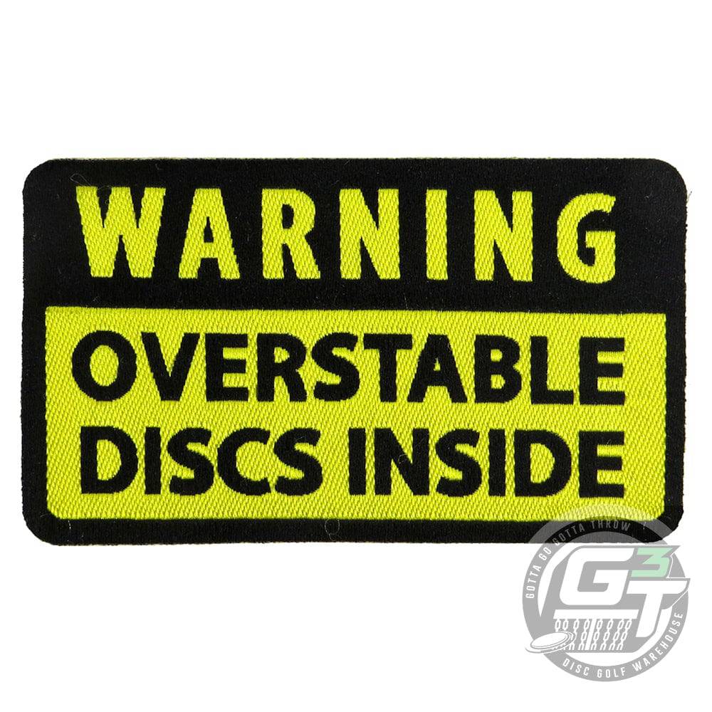 PG Productions Accessory PG Productions Warning Overstable Discs Inside Iron-On Disc Golf Patch