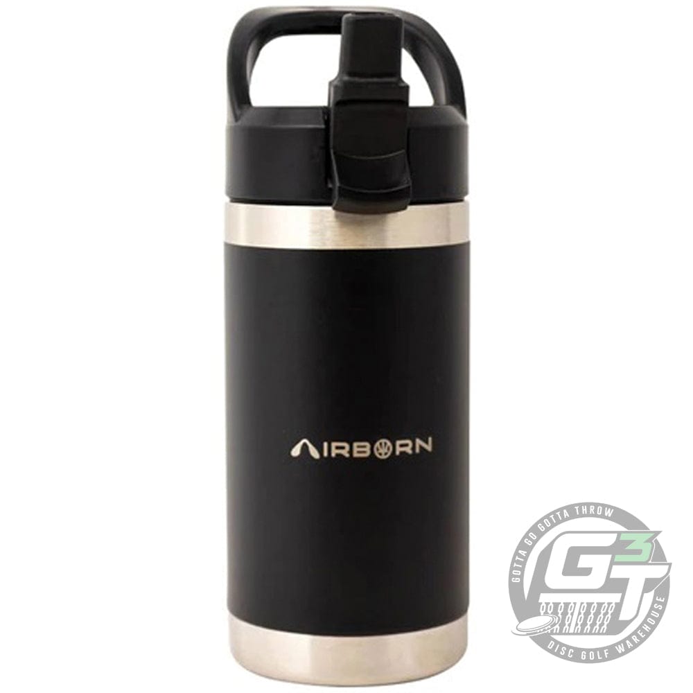Prodigy Disc Accessory 12 oz / Black Prodigy Disc Cale Leiviska Airborn Logo Stainless Steel Insulated Water Bottle