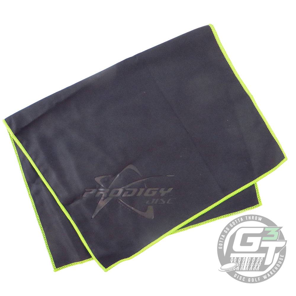 Prodigy Disc Accessory Black Prodigy Logo Microfiber Disc Golf Towel