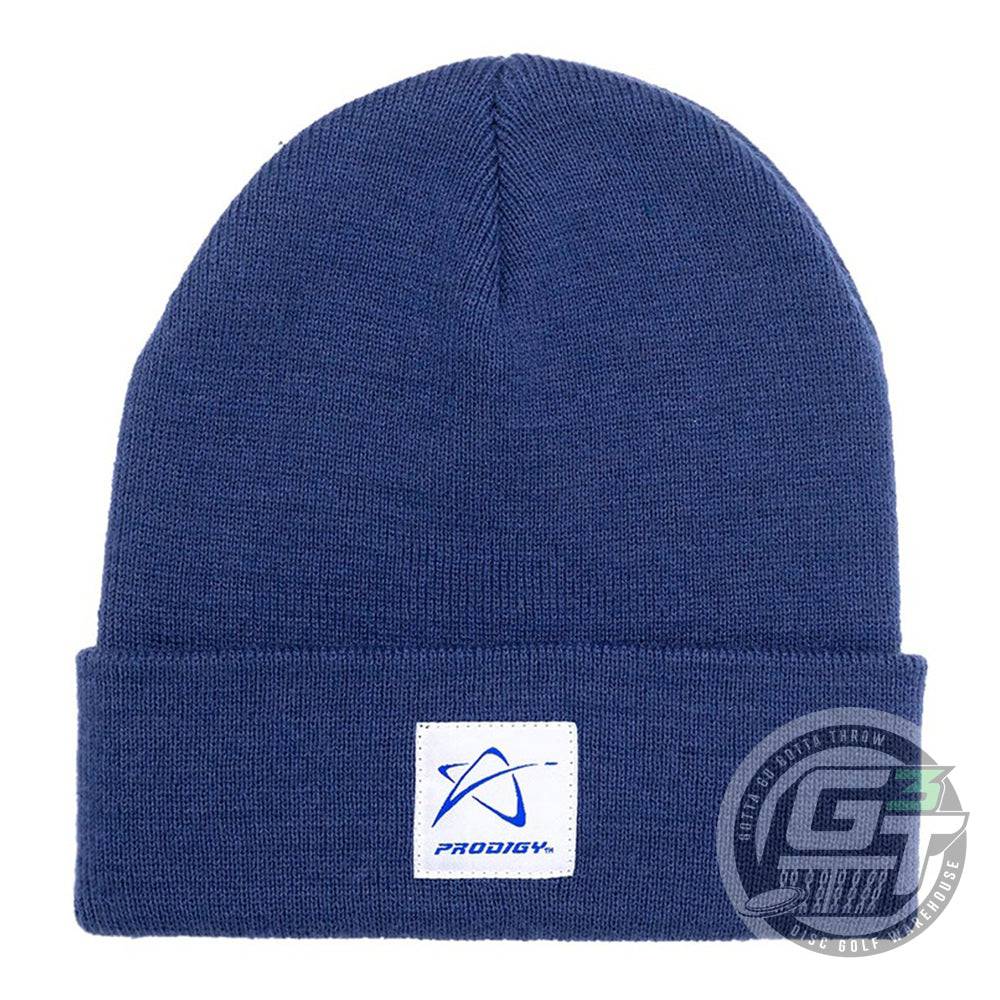 Prodigy Disc Apparel Navy Blue Prodigy Star Logo Knit Beanie Winter Disc Golf Hat
