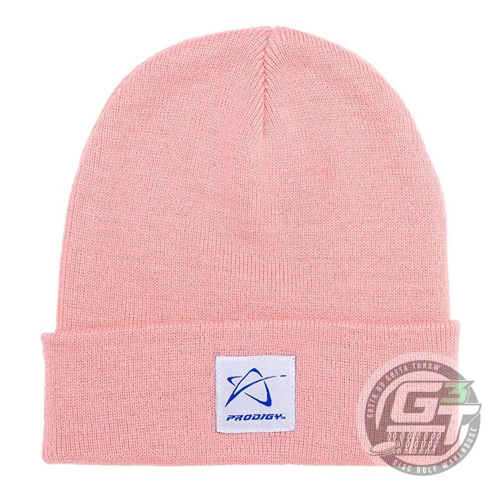 Prodigy Disc Apparel Pink Prodigy Star Logo Knit Beanie Winter Disc Golf Hat