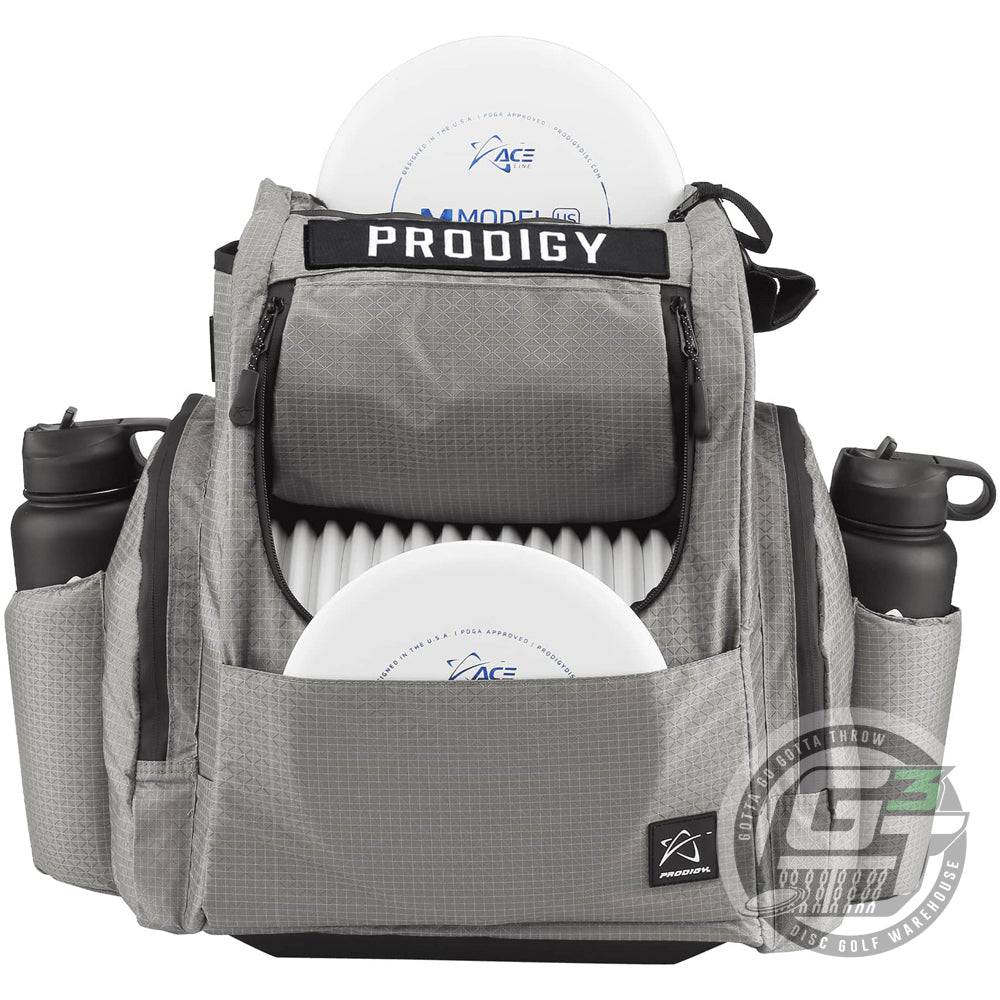 Prodigy Disc Bag Light Gray Prodigy BP-2 V3 w/ Nameplate Backpack Disc Golf Bag