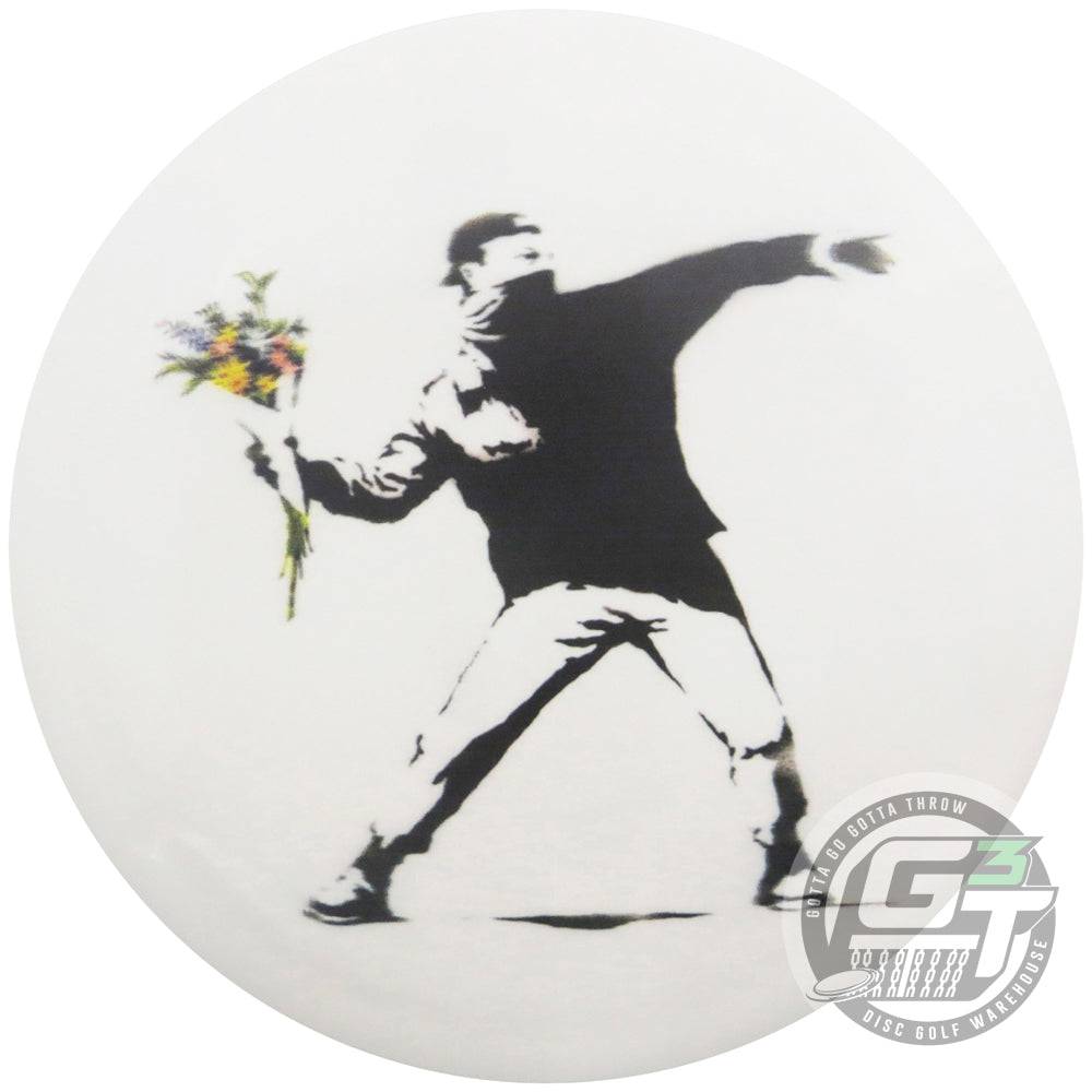 Prodigy Disc Golf Disc Banksy Full Color Flower Thrower Prodigy Ace Line DuraFlex D Model OS Distance Driver Golf Disc