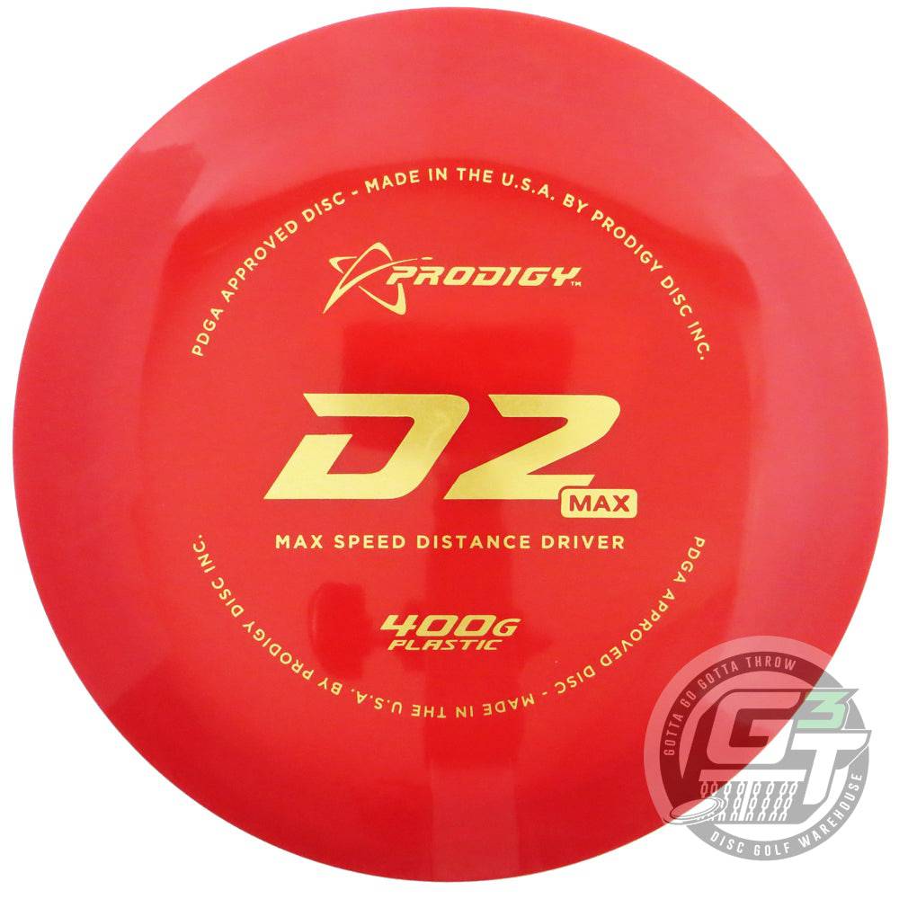 Prodigy Disc Golf Disc Prodigy 400G Series D2 Max Distance Driver Golf Disc