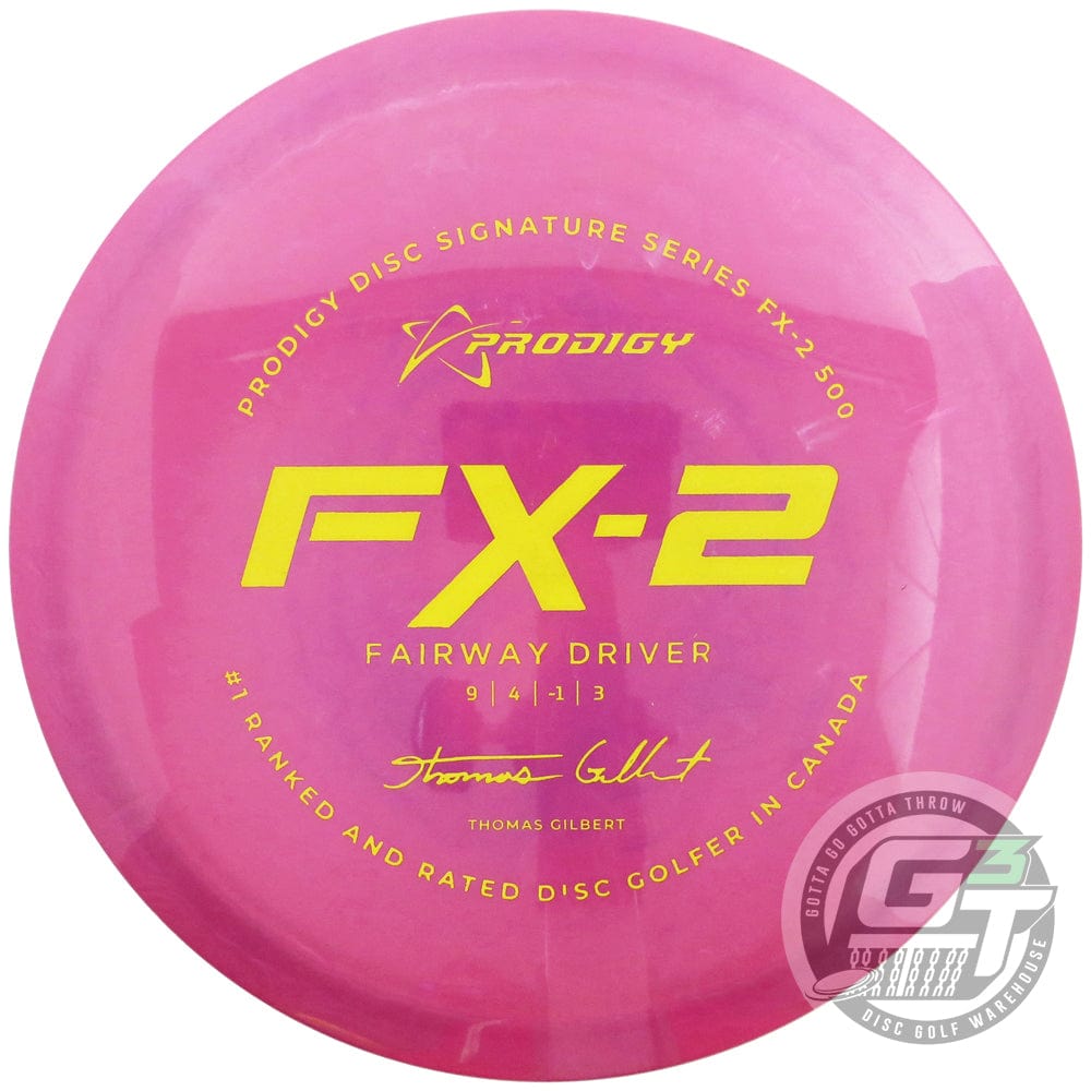 Prodigy Disc Golf Disc 170-176g Prodigy Limited Edition 2022 Signature Series Thomas Gilbert 500 Series FX2 Fairway Driver Golf Disc