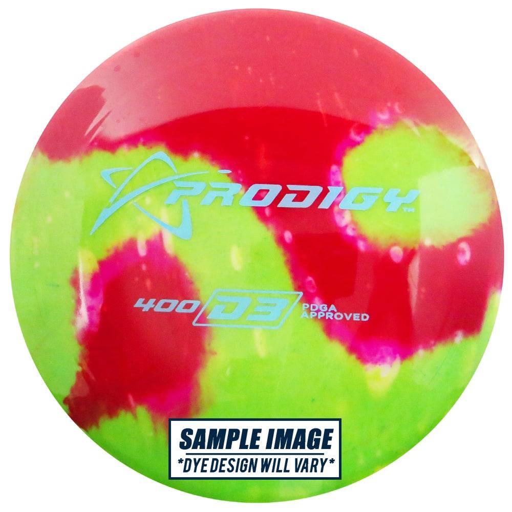 Prodigy Disc Golf Disc Prodigy Tie-Dye 400 Series D3 Distance Driver Golf Disc