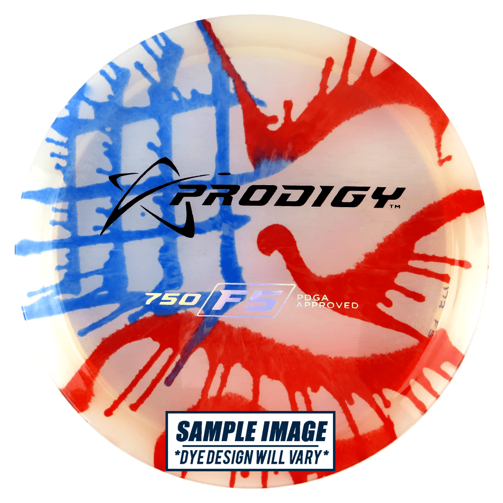 Prodigy Disc Golf Disc Prodigy Tie-Dye 750 Series F5 Fairway Driver Golf Disc