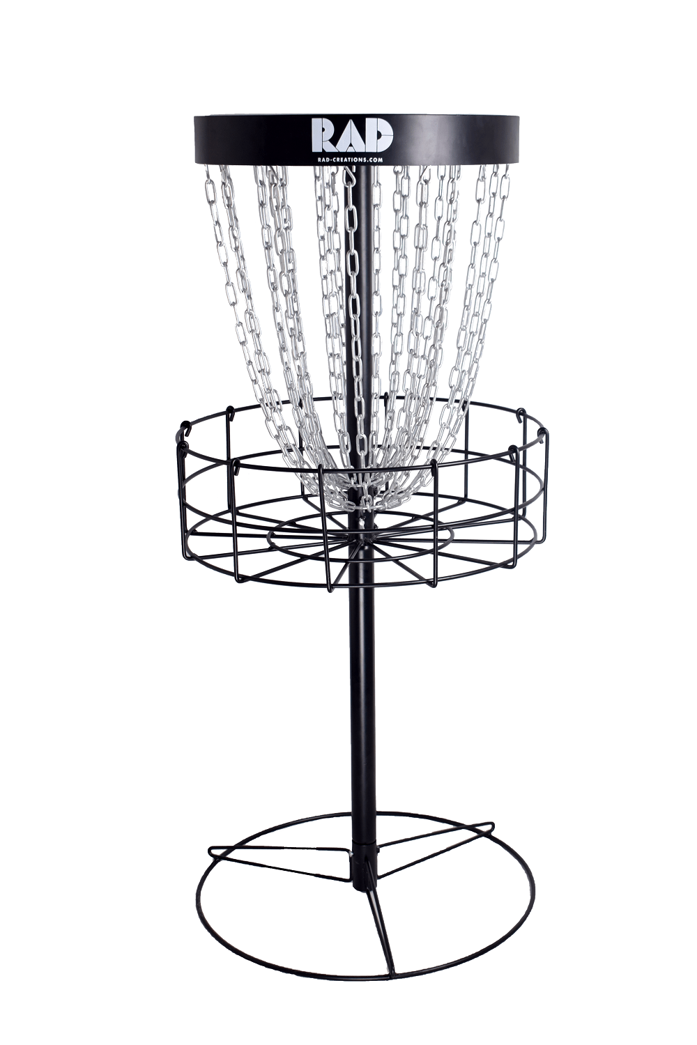 RAD Creations Basket Black RAD Eagle Premium 24-Chain Disc Golf Basket