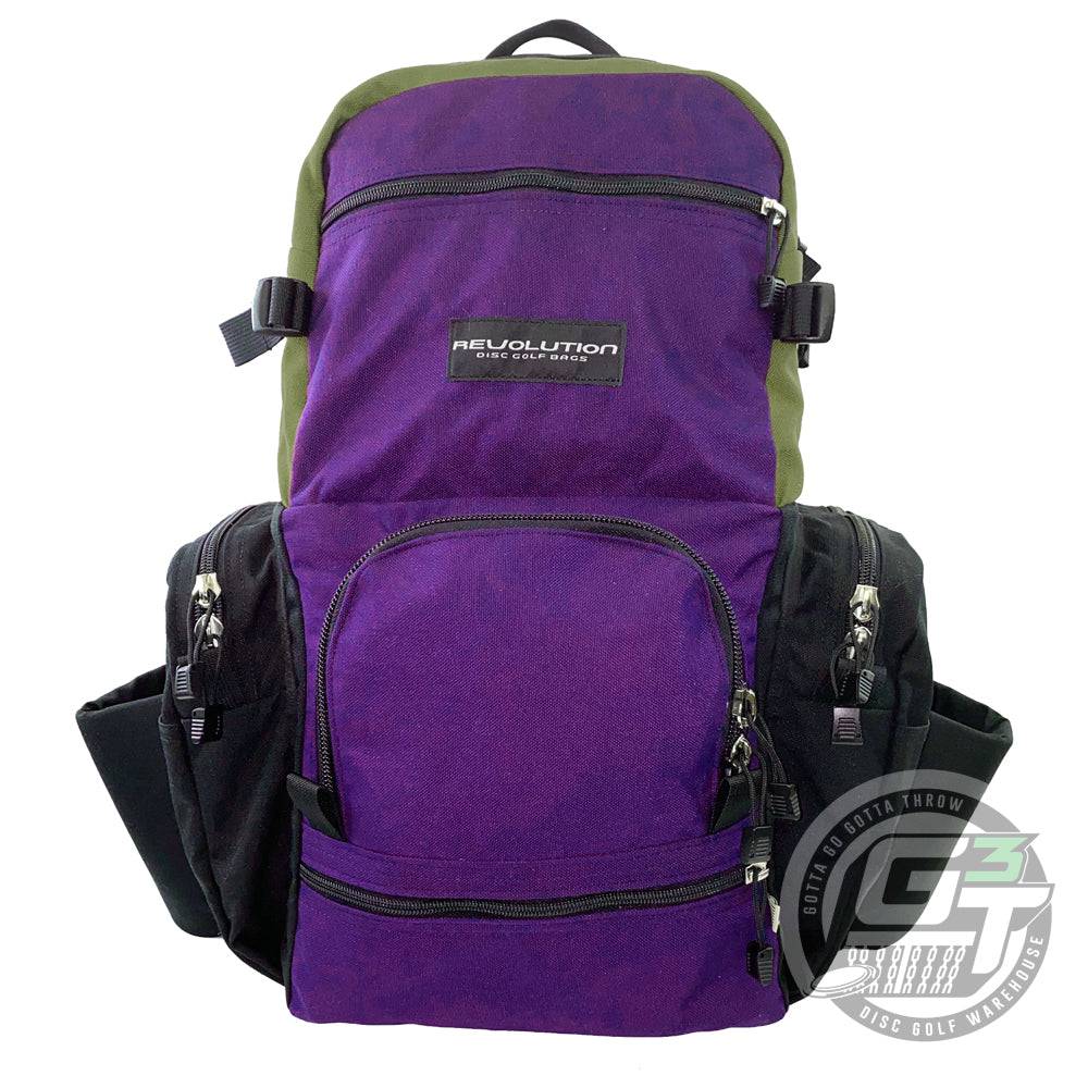 Revolution Disc Golf Bag Purple / Olive Green / Black Revolution Dual Pack Backpack Disc Golf Bag