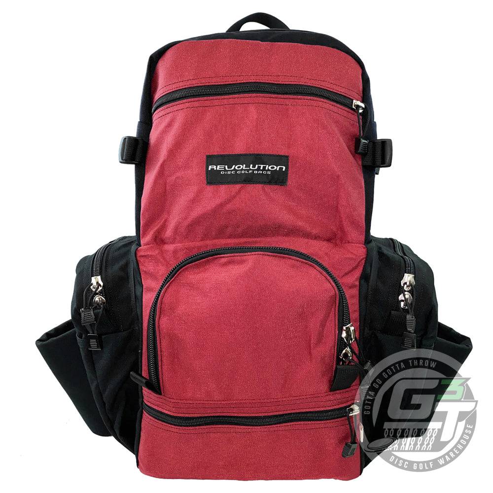Revolution Disc Golf Bag Crimson / Black / Black Revolution Dual Pack Backpack Disc Golf Bag