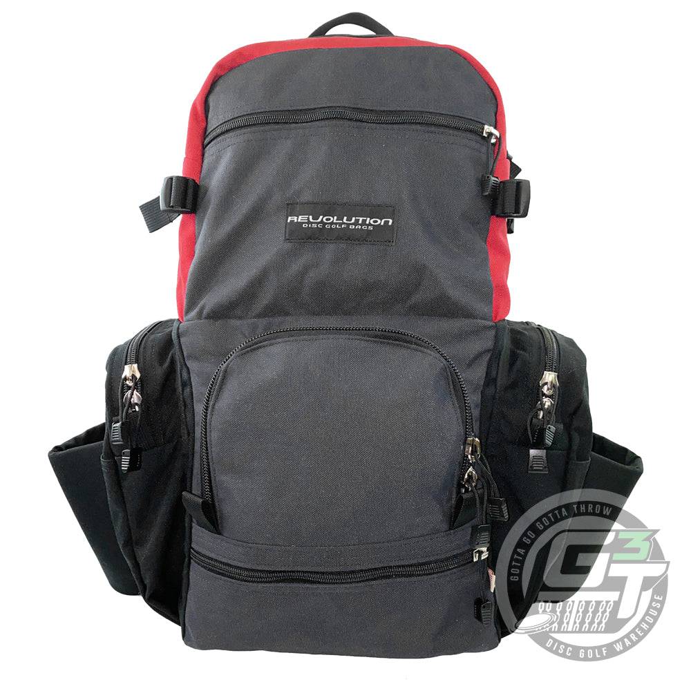 Revolution Disc Golf Bag Gray / Red / Black Revolution Dual Pack Backpack Disc Golf Bag