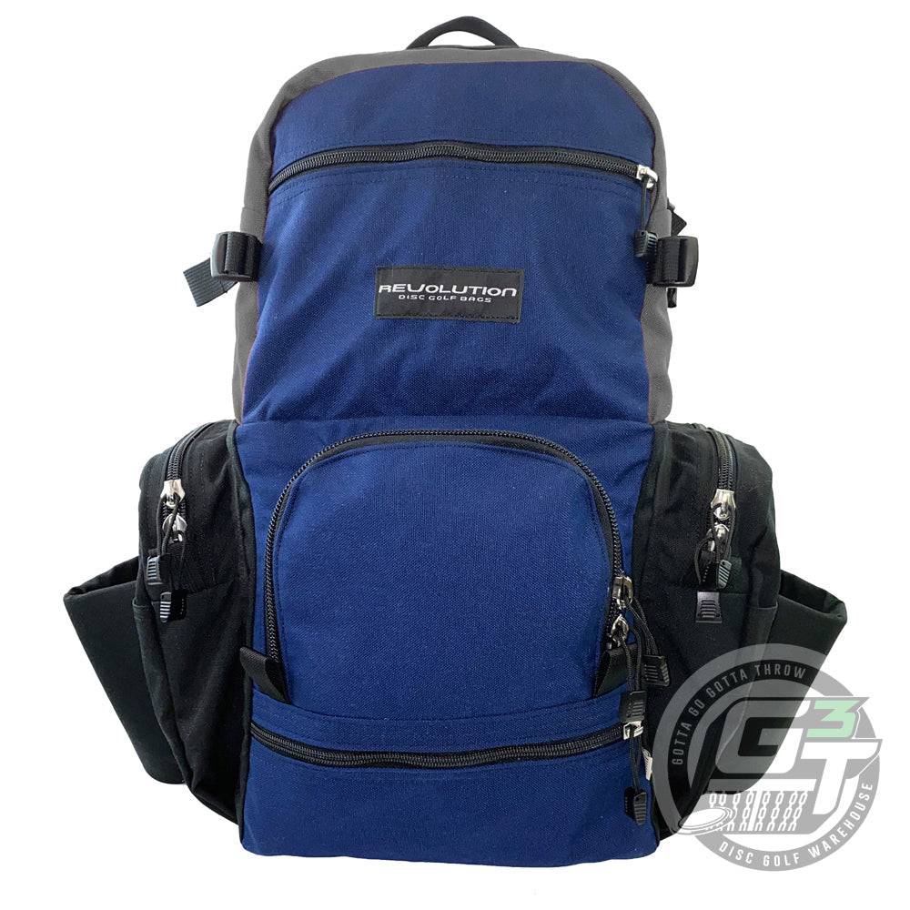 Revolution Disc Golf Bag Navy Blue / Gray / Black Revolution Dual Pack Backpack Disc Golf Bag