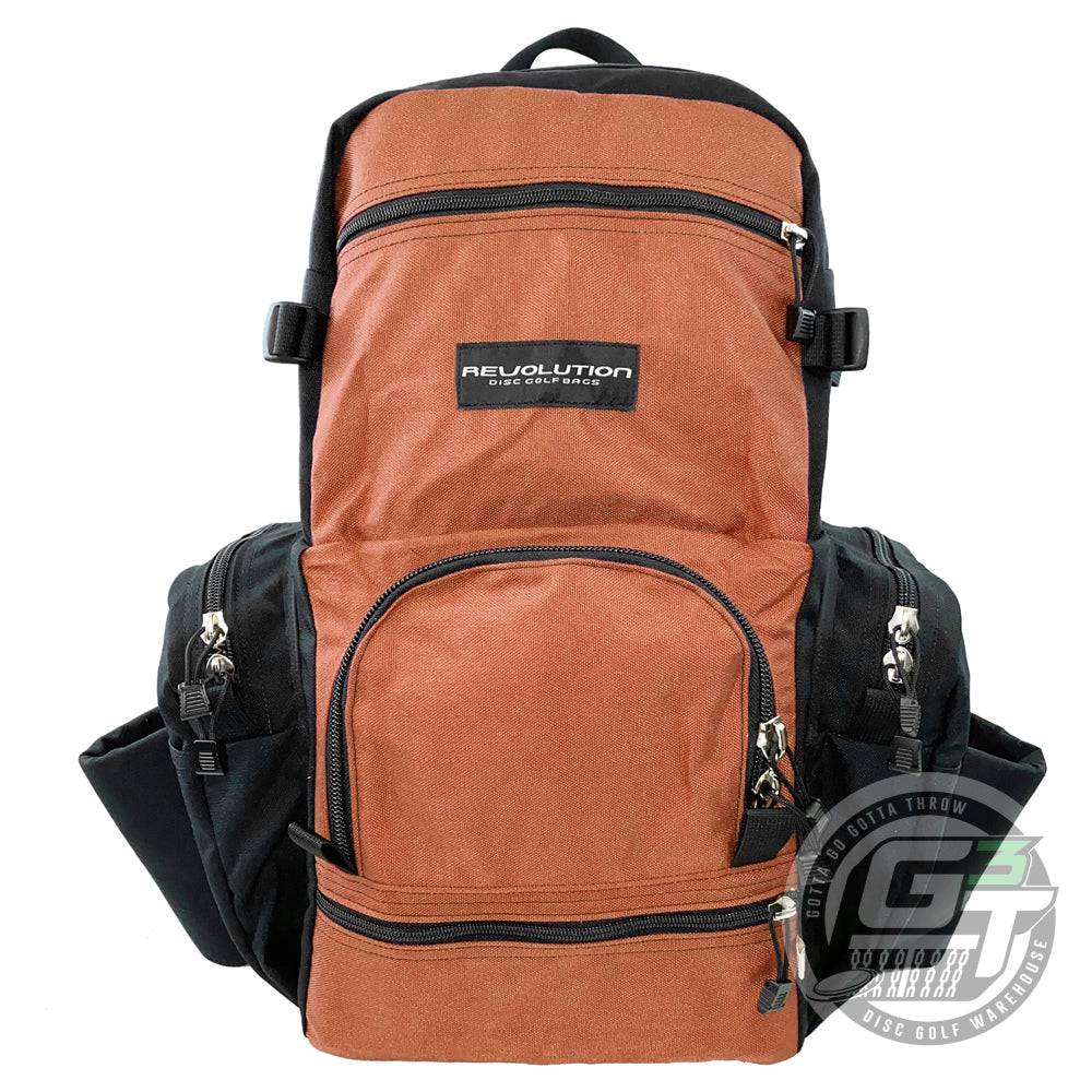 Revolution Disc Golf Bag Rust / Black / Black Revolution Dual Pack Backpack Disc Golf Bag