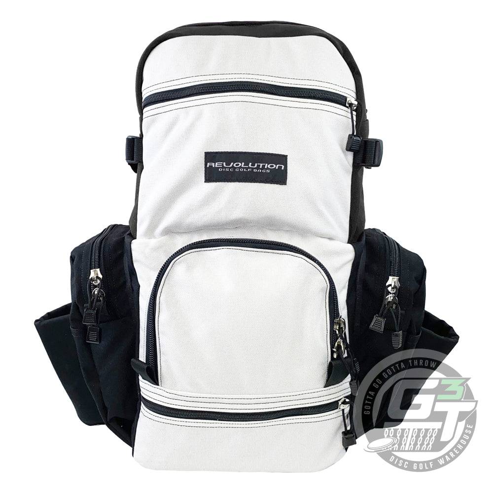 Revolution Disc Golf Bag White / Black / Black Revolution Dual Pack Backpack Disc Golf Bag