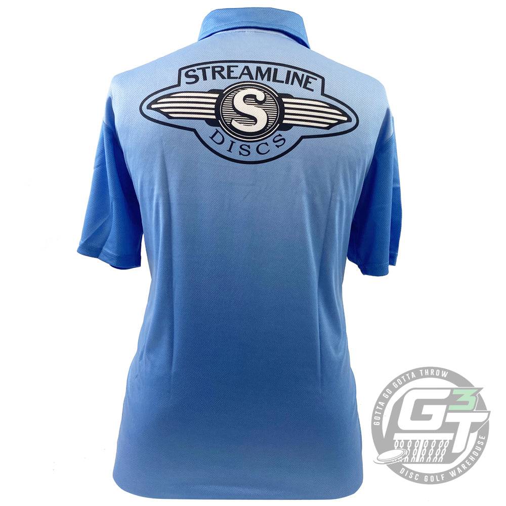 Streamline Discs Apparel Streamline Discs Stripes Sublimated Short Sleeve Performance Disc Golf Polo Shirt