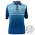 Streamline Discs Apparel M / Dark Blue Streamline Discs Stripes Sublimated Short Sleeve Performance Disc Golf Polo Shirt