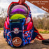 Upper Park Disc Golf Bag Red / White / Blue Upper Park Disc Golf Limited Edition Ledgestone Open Shift Backpack Disc Golf Bag