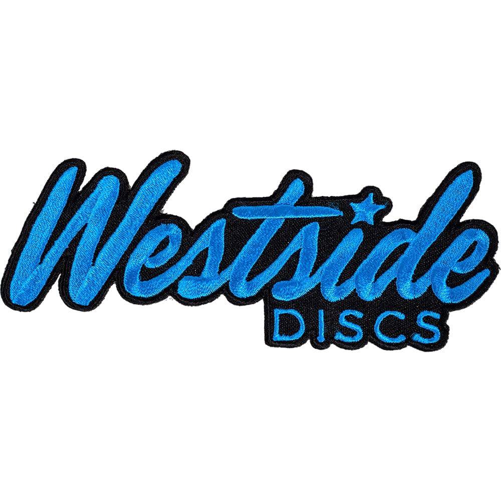 Westside Discs Accessory Blue Westside Discs Cursive Iron-On Disc Golf Patch