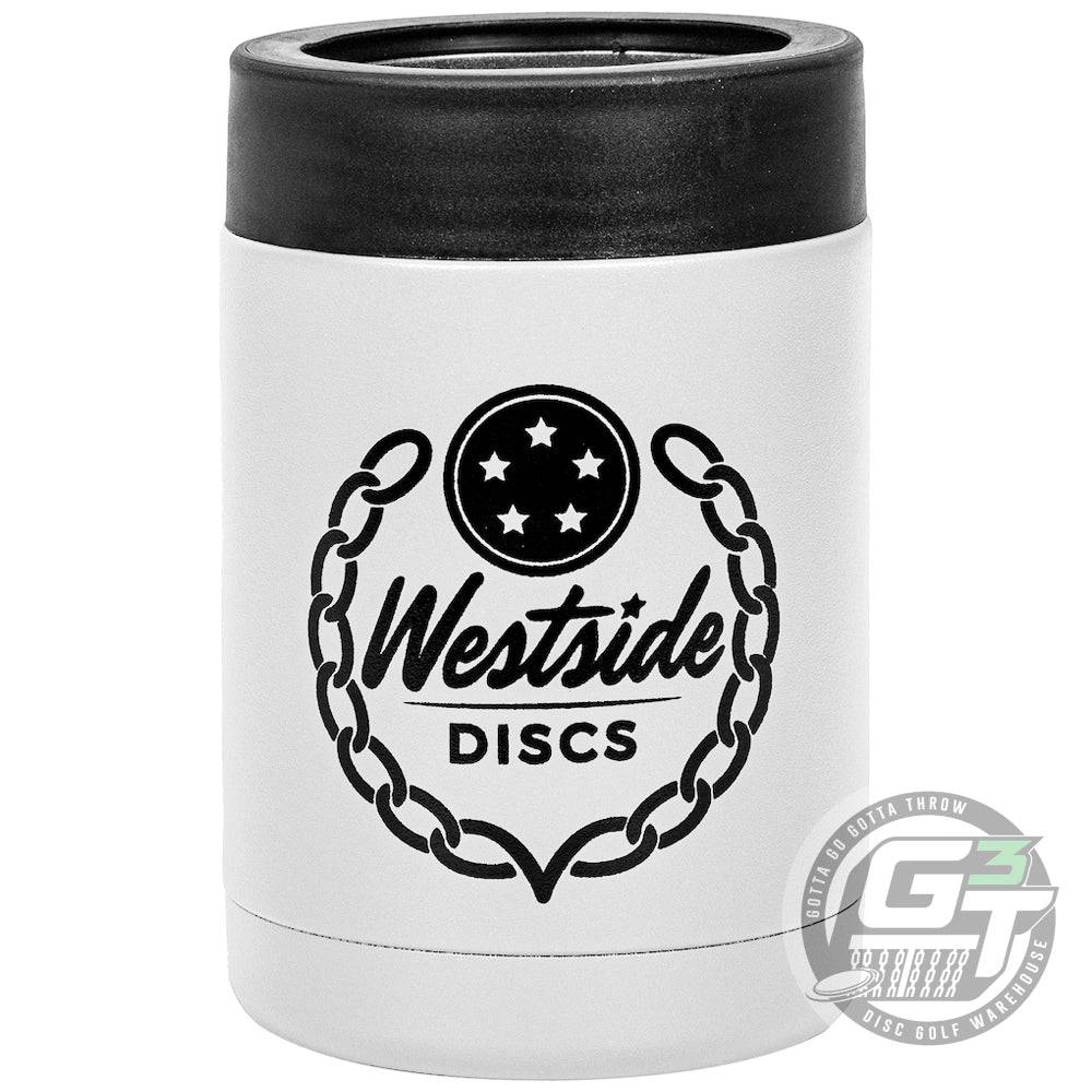 Westside Discs Accessory White Westside Discs Logo Stainless Steel Can Keeper Insulated Beverage Cooler