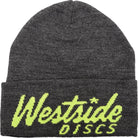 Westside Discs Cursive Logo Knit Beanie Winter Disc Golf Hat - Gotta Go Gotta Throw