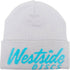 Westside Discs Apparel Light Gray Westside Discs Cursive Logo Knit Beanie Winter Disc Golf Hat
