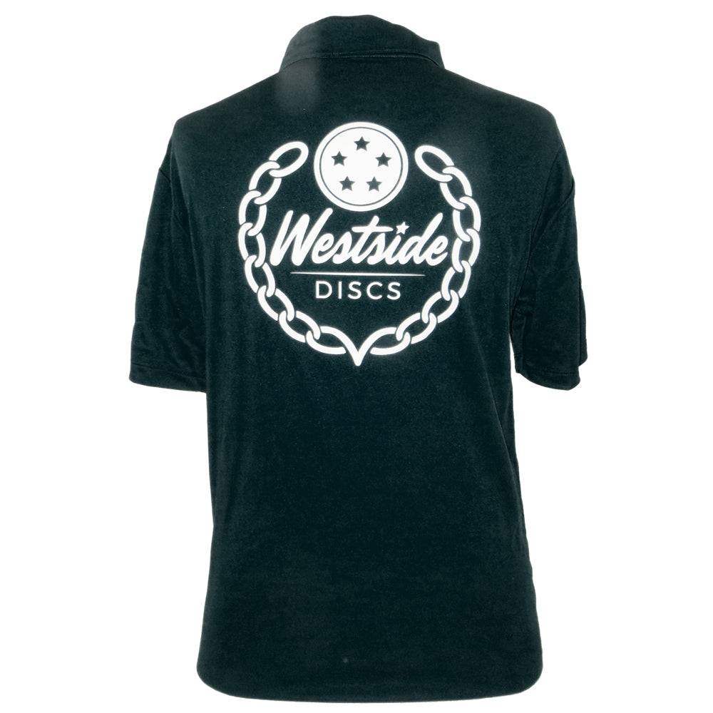 Westside Discs Logo Short Sleeve Performance Disc Golf Polo Shirt - Gotta Go Gotta Throw