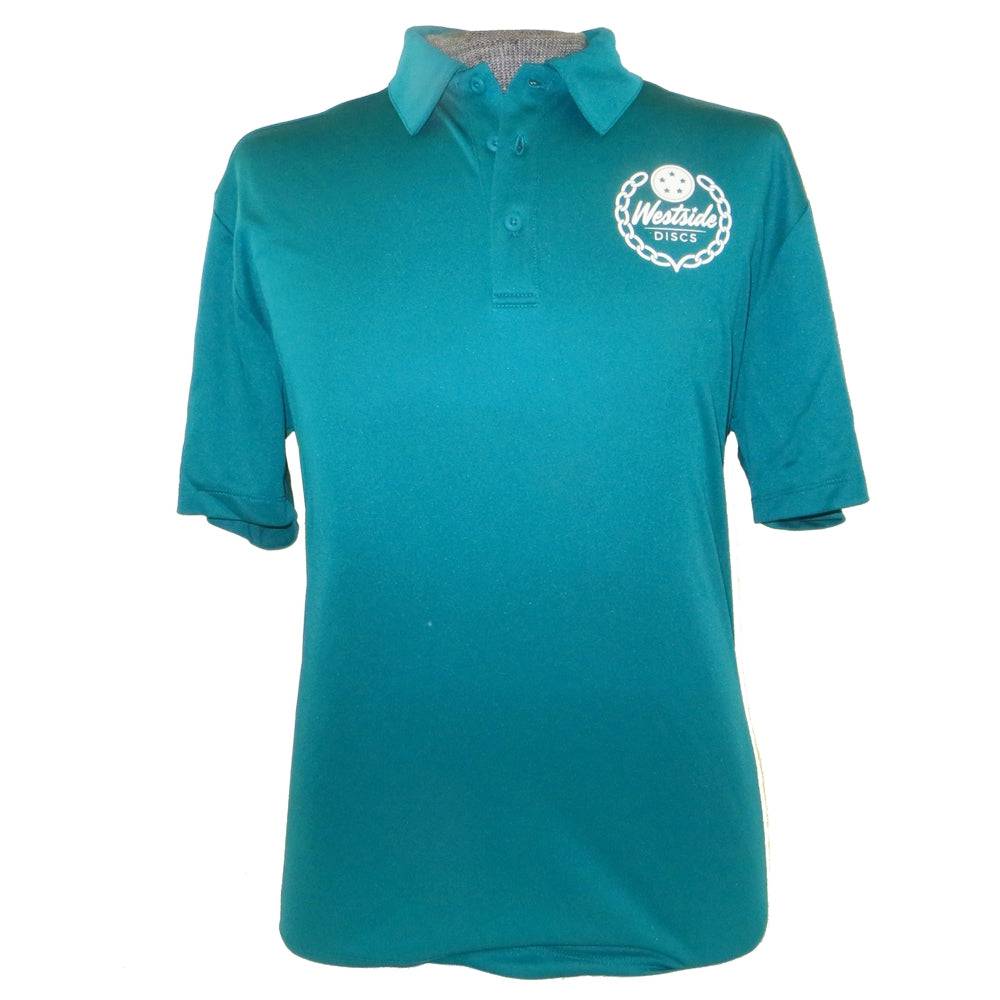 Westside Discs Logo Short Sleeve Performance Disc Golf Polo Shirt - Gotta Go Gotta Throw