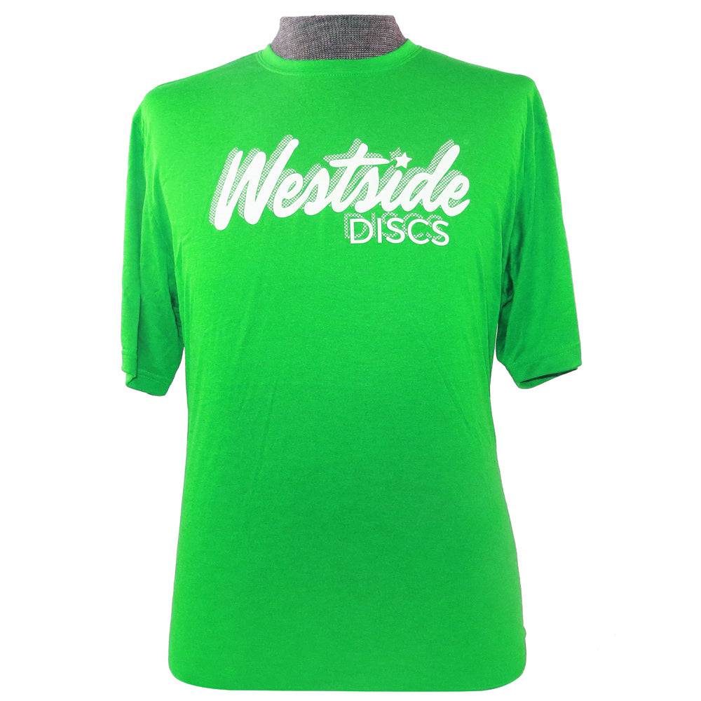 Westside Discs Apparel M / Green Westside Discs Script Dri-Fit Short Sleeve Performance Disc Golf T-Shirt