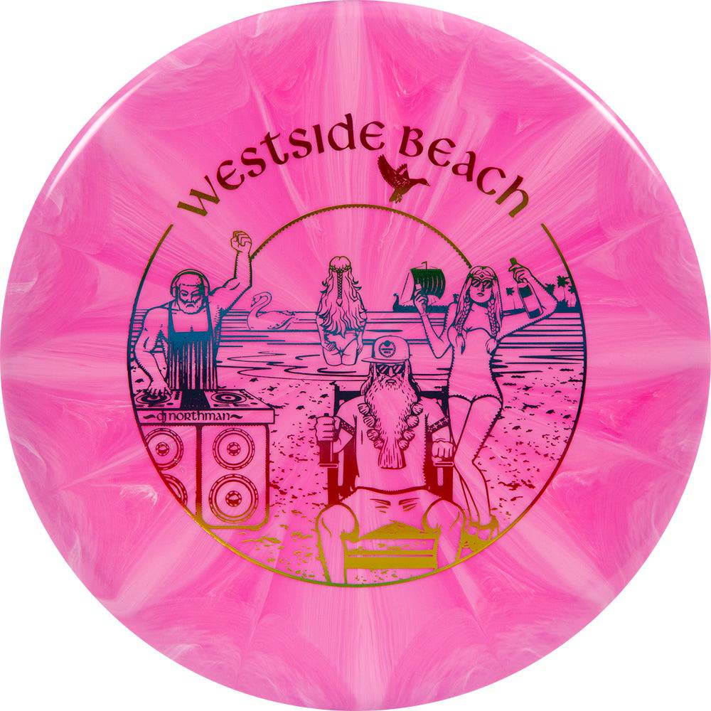 Westside Discs Golf Disc Westside Limited Edition Beach Party Stamp Tournament Burst Maiden Putter Golf Disc