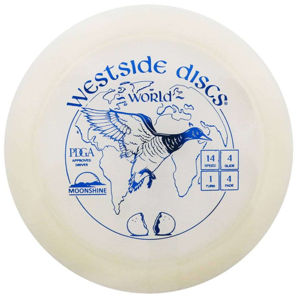 Westside Discs Golf Disc Westside Moonshine Glow VIP World Distance Driver Golf Disc